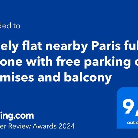 Lovely Flat Nearby Paris Fully Redone With Free Parking On Premises And Balcony กลีชี ภายนอก รูปภาพ