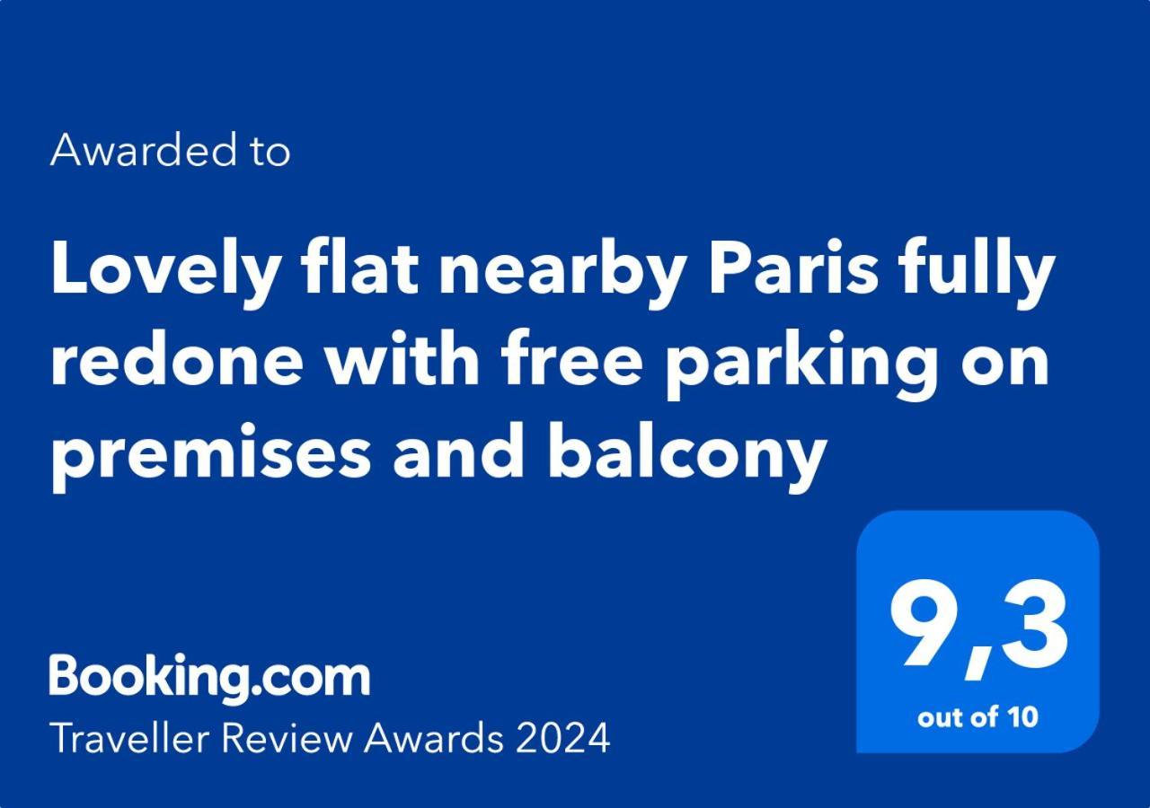 Lovely Flat Nearby Paris Fully Redone With Free Parking On Premises And Balcony กลีชี ภายนอก รูปภาพ